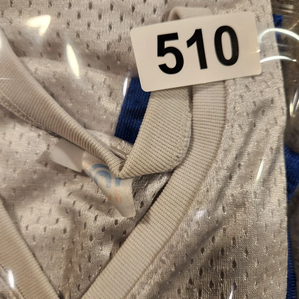 Sabers Football Jersey Adult Blue White Yellow Number 8 Mesh High‎ School - Picture 7 of 7